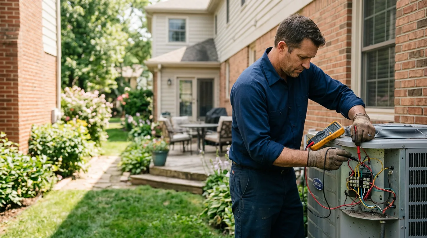 HVAC technician working near Oakland, OR
